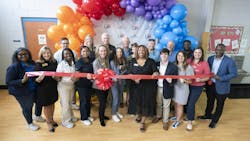 Comcast employees and elected officials cut the ribbon at the opening of the Lift Zone at the McDuffie County Boys & Girls Club.