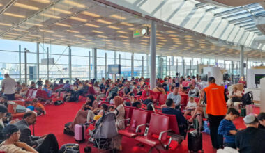 Lancaster family stuck in France after planes clip wings at Manchester Airport