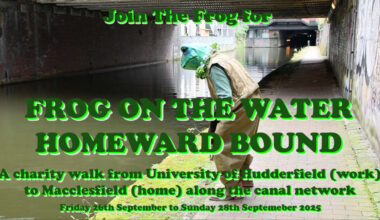 FROG ON THE WATER: HOMEWARD BOUND - Raising money for The Pituitary Foundation