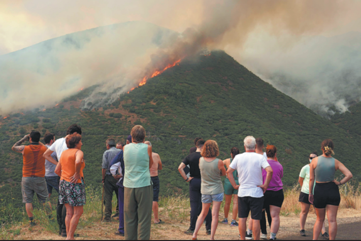 Wildfire emissions across EU countries hit record high