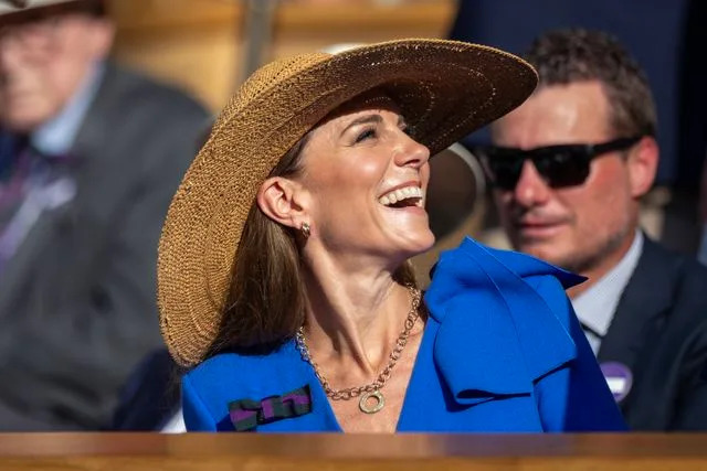 Getty Images Kate Middleton at the Wimbledon Lawn Tennis Championships in 2025.