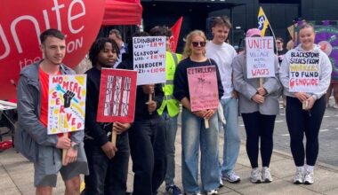 Glasgow Village Hotel workers in month long strike