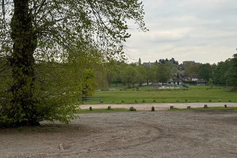 In the foreground one of Sutton Park's car parks which could all become chargeable with pay and display machines in November if Birmingham City Council chiefs get the go-ahead
