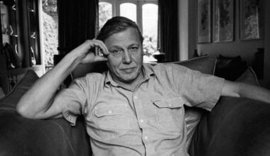 david attenborough at home in richmond london