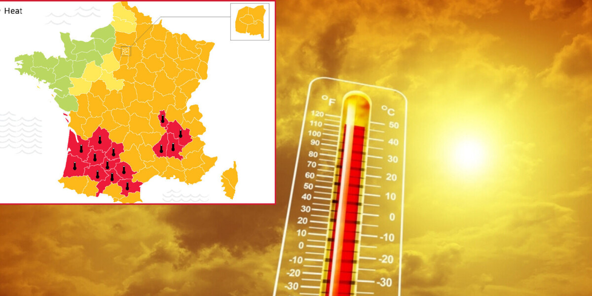 14 Departments on Red Alert with Temperatures Over 40°C