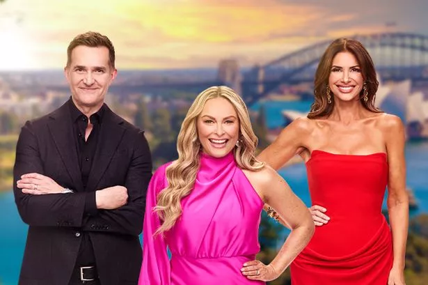 Pictured: (L-R) John Aiken, Mel Schilling and Alessandra Rampolla