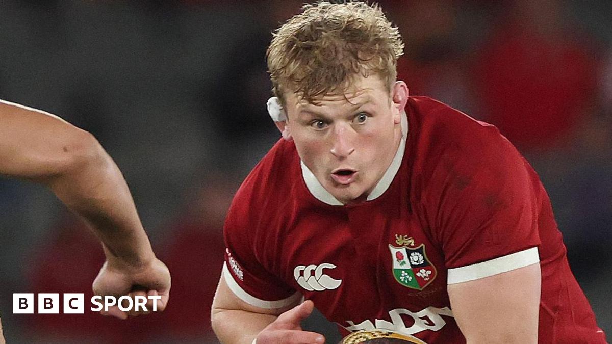 Jac Morgan charges forward for the Lions