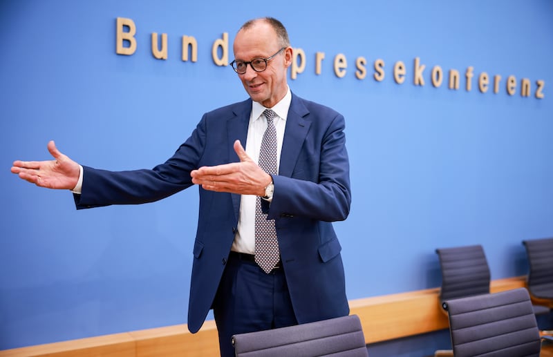 New German chancellor Friedrich Merz suggested his fellow citizens needed to work more. Photograph: Clemens Bilan/ EPA