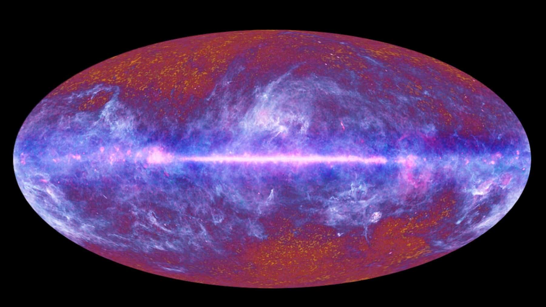 Cosmic map suggesting universe strange new shape