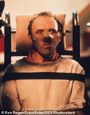 Hopkins is seen wearing a muzzle in the 1991 film