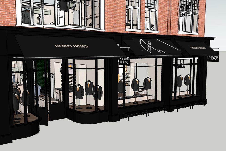 Artist's impression of new Remus Uomo store in Belfast city centre