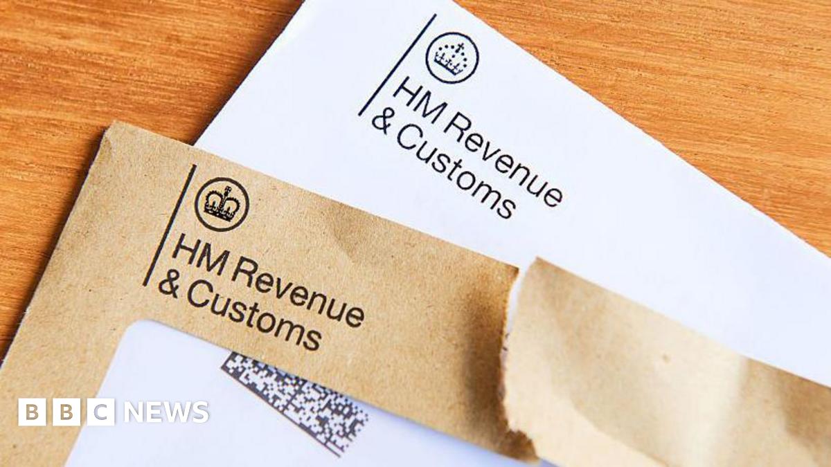 Two envelopes, one brown and one white, which have been sent by HMRC. They read "HM Revenue and Customs" on the front with a crown logo.