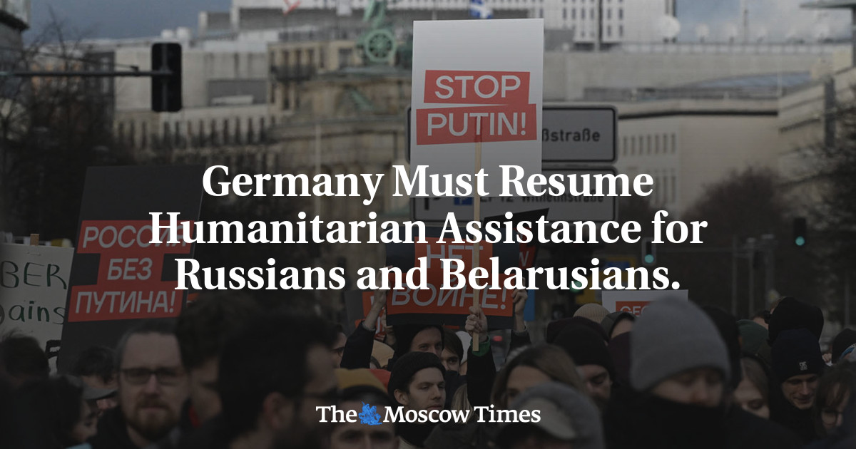 Germany Must Resume Humanitarian Assistance for Russians and Belarusians