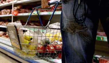 Business news live: FTSE 100 drops and food inflation at 18-month high