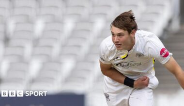 Archie Bailey in action for Gloucestershire at Lord's in 2024