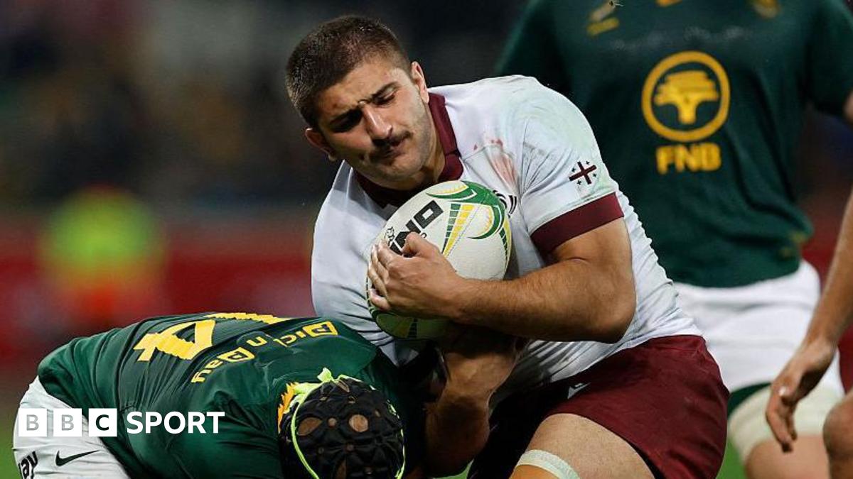 Bristol Bears back row forward Luka Ivanishvili, pictured playing for Georgia