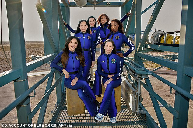 The 11-minute Blue Origin mission carried Lauren, Katy Perry, Gayle King civil rights activist Amanda Nguyen, former rocket scientist Aisha Bowe and filmmaker Kerianne Flynn into space