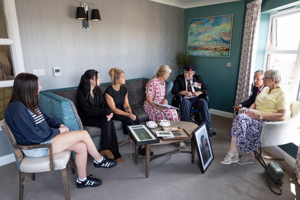 The Duchess Of Edinburgh Meets 105-year-old Royal Marines Veteran Ahead Of VJ Day Commemorations
