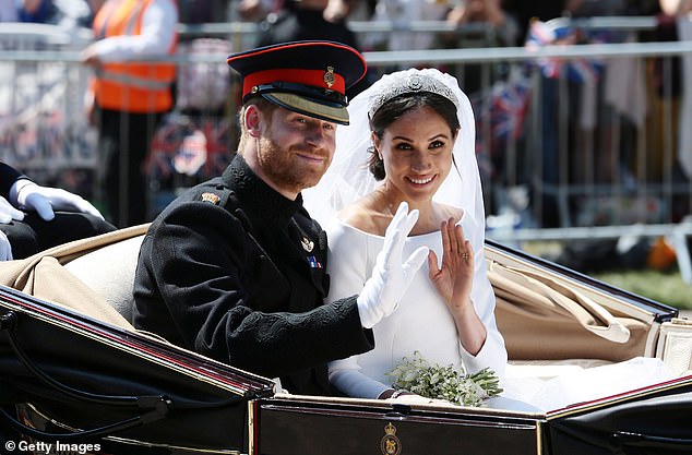 Harry and Meghan wave at well-wishers during their wedding.The couple's dramatic time as working royals started even before Harry and Meghan had walked down the aisles and said 'I do' in St George's Chapel