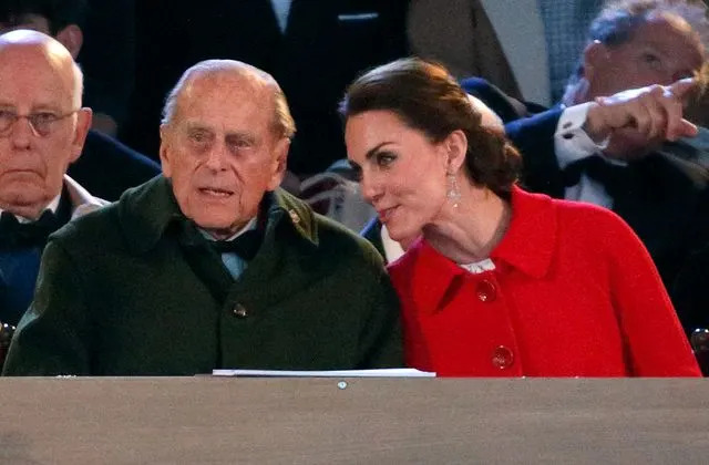 Getty Prince Philip and Kate Middleton on May 15, 2016