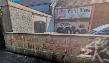 CS Lewis Square: Anti-immigrant graffiti at east Belfast square ‘depressing’ says Alliance councillor