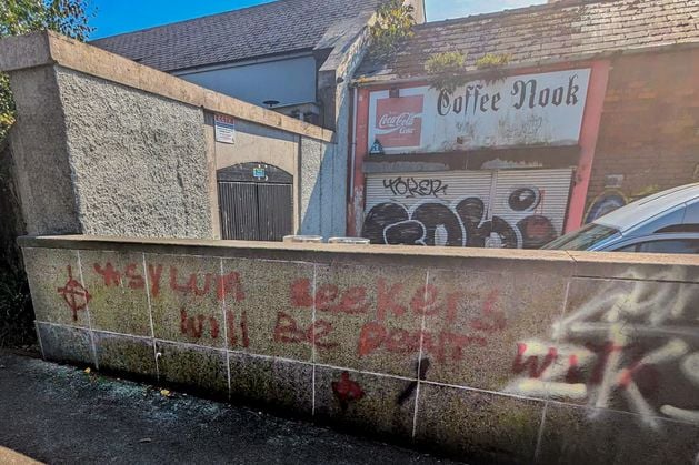 CS Lewis Square: Anti-immigrant graffiti at east Belfast square ‘depressing’ says Alliance councillor