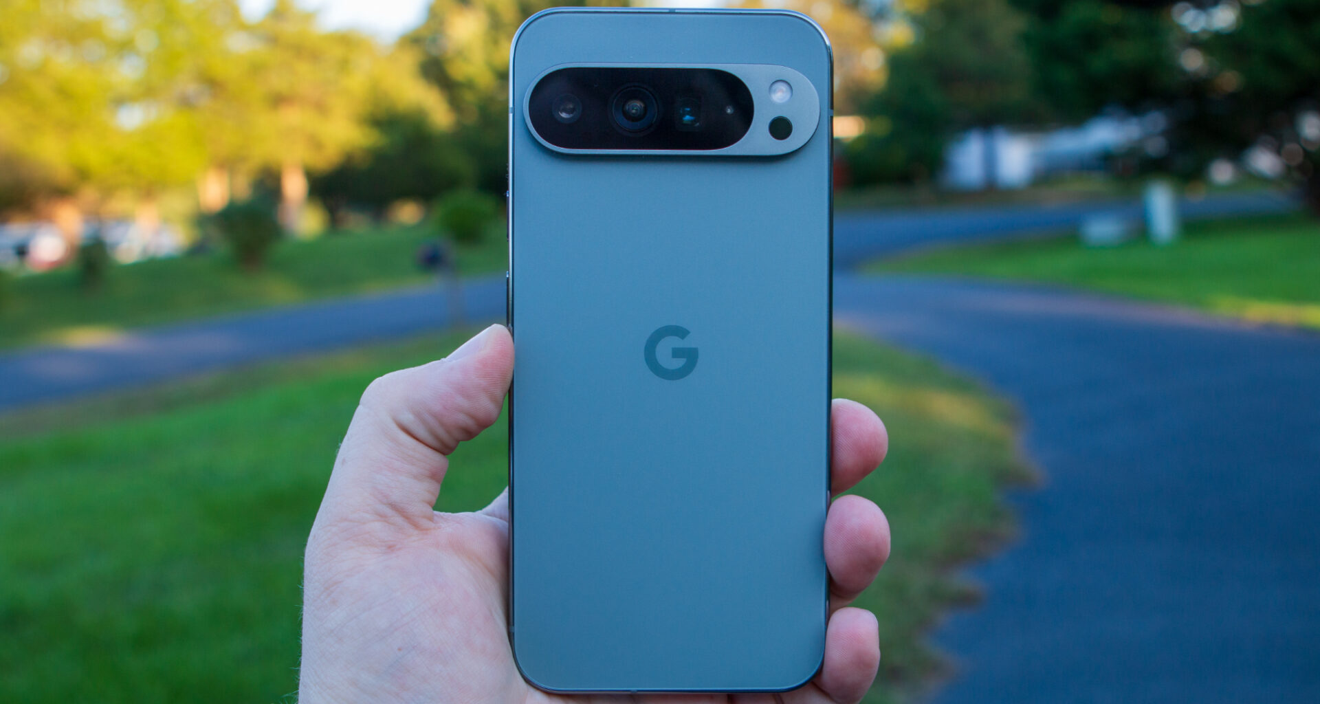 Google Pixel 9 Pro XL in hand