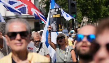 Hundreds March In London Against UK Recognising A Palestinian State