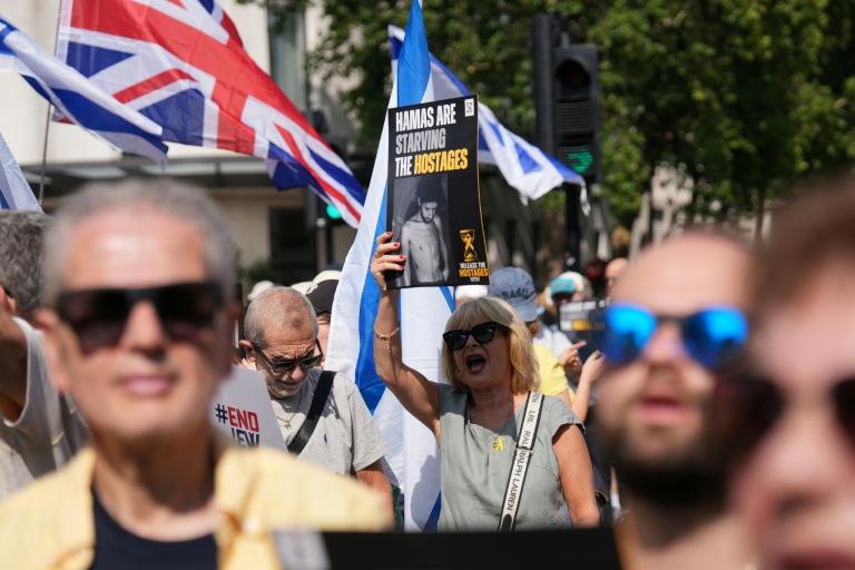Hundreds March In London Against UK Recognising A Palestinian State