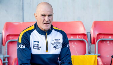 Leeds Rhinos v Salford Red Devils teams as Brad Arthur looks on