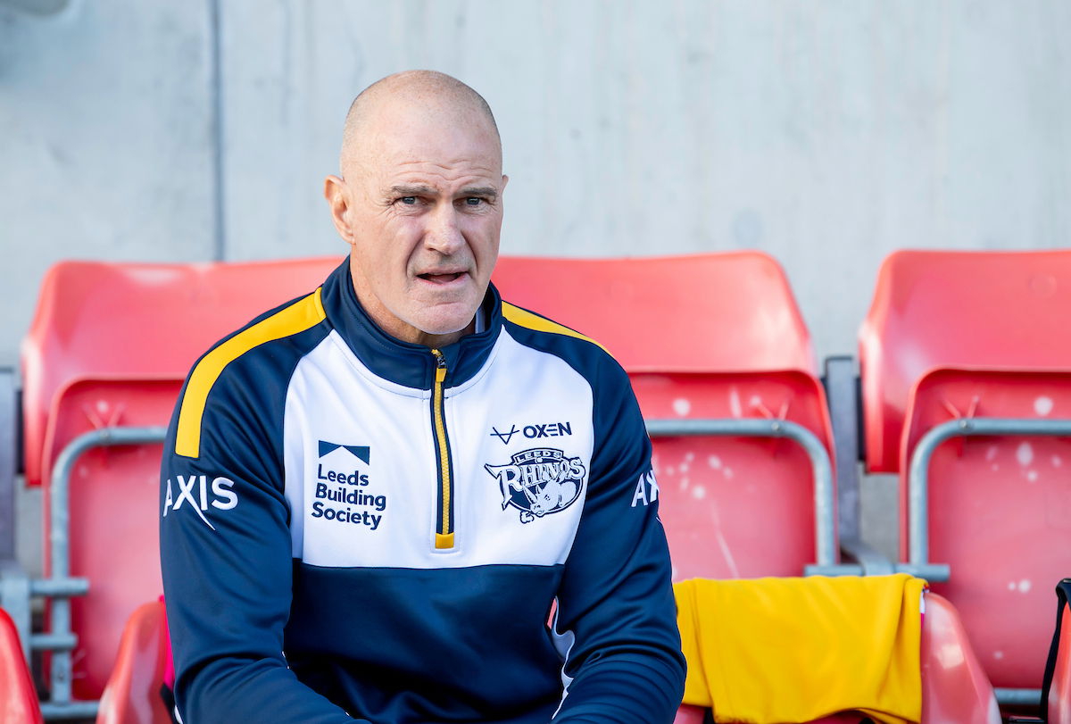 Leeds Rhinos v Salford Red Devils teams as Brad Arthur looks on