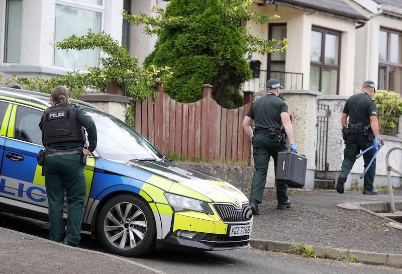 Press Eye - Belfast - Northern Ireland - 3rd August 2025

Police in the Golf Terrace area of Magherafelt, Co. Derry, after a suspicious object was discovered on Saturday afternoon. 

Picture by Jonathan Porter/PressEye