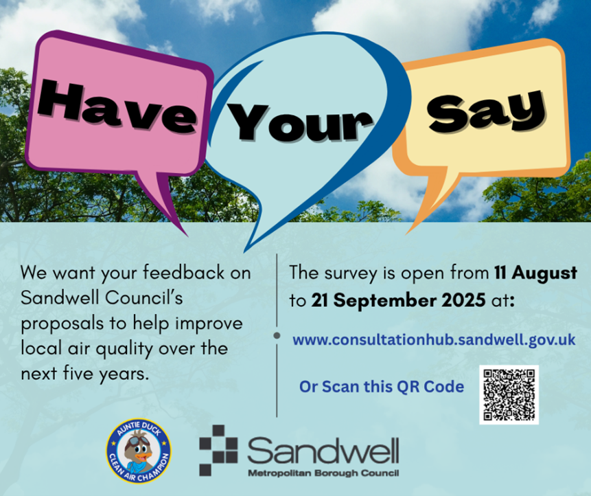 Sandwell Council Shares Draft Plan to Improve Local Air Quality - Have Your Say