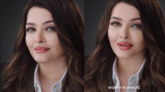 Aishwarya Rai urged everyone to find their self-worth from within in the new video for L'Oréal Paris,