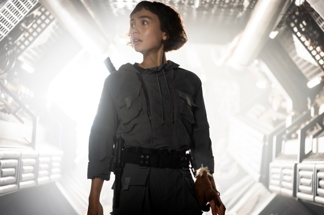 FX's Alien: Earth -- Pictured: Sydney Chandler as Wendy. CR: Patrick Brown/FX