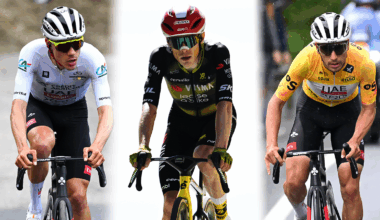 Juan Ayuso, Jonas Vingegaard and João Almeida