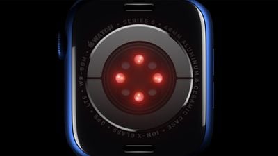 Apple Watch Series 6 Blood Oxygen LEDs