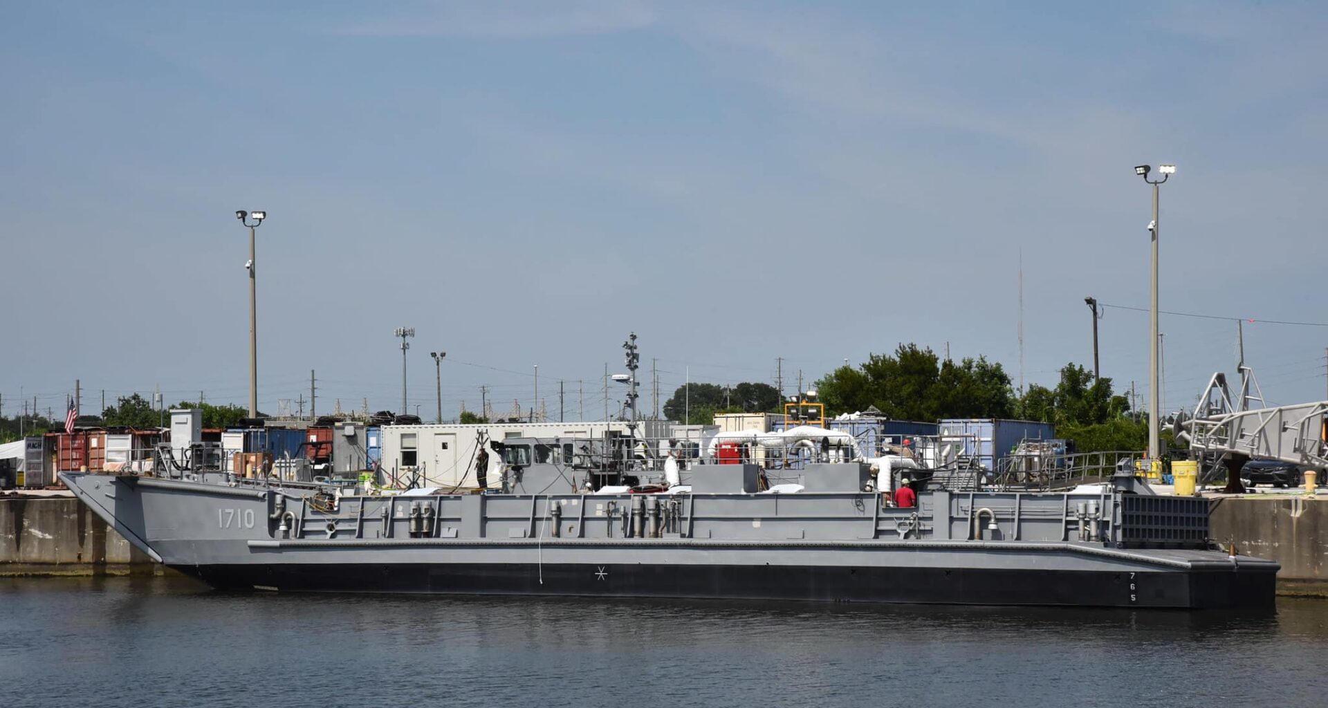 Austal USA Launches First Navy Landing Craft Utility LCU Vessel
