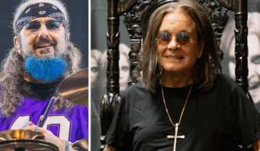 Mike Portnoy onstage in 2025, and Ozzy Osbourne in 2022