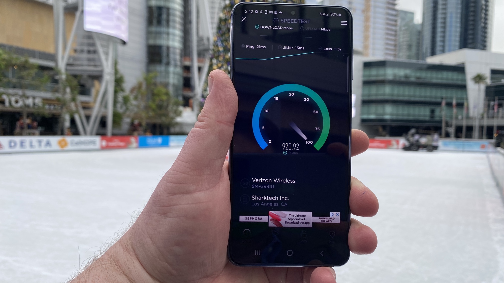Verizon 5G c-band spectrum testing