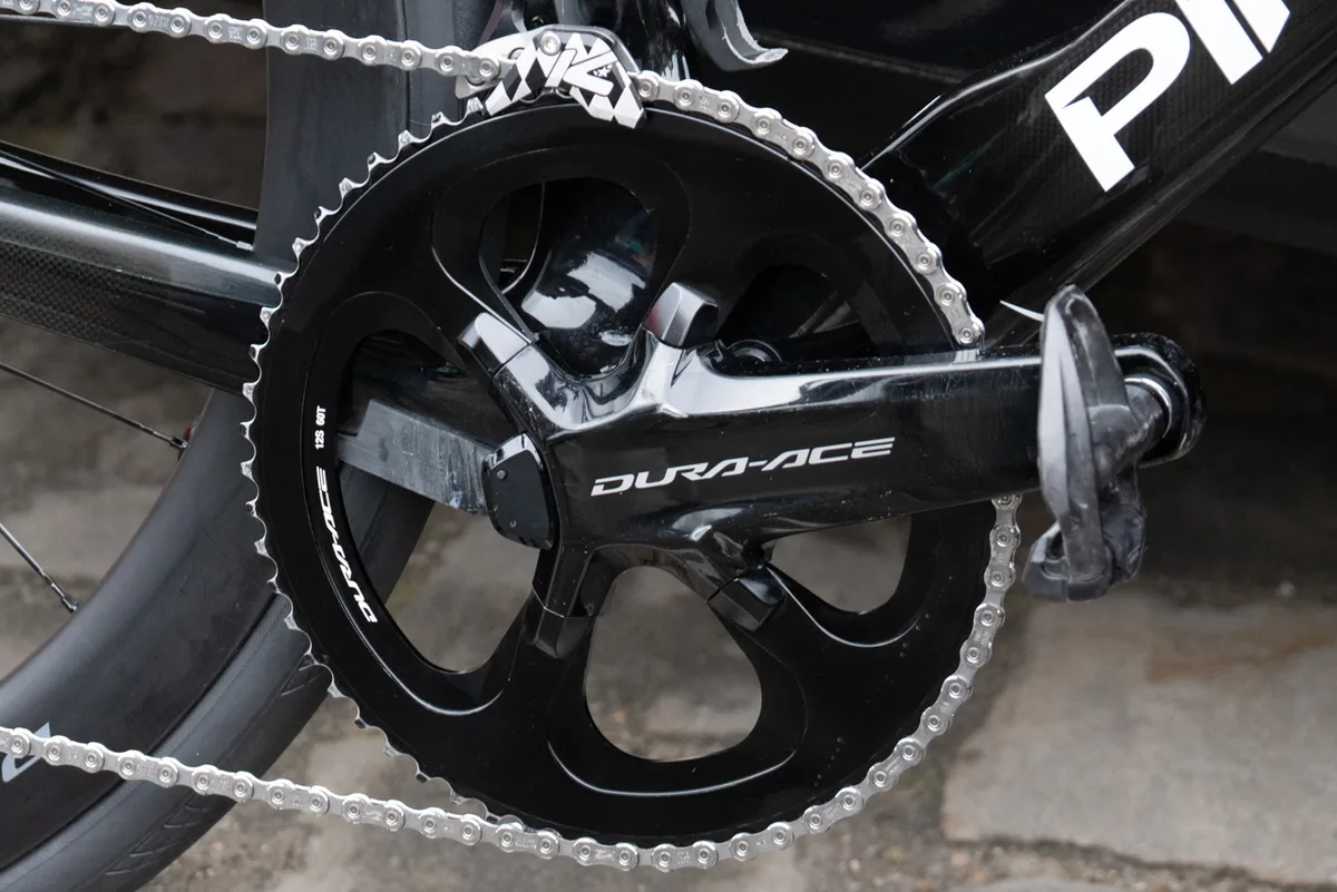 60 tooth chainring fitted to Ben Turner's bike at the 2024 Paris-Roubaix