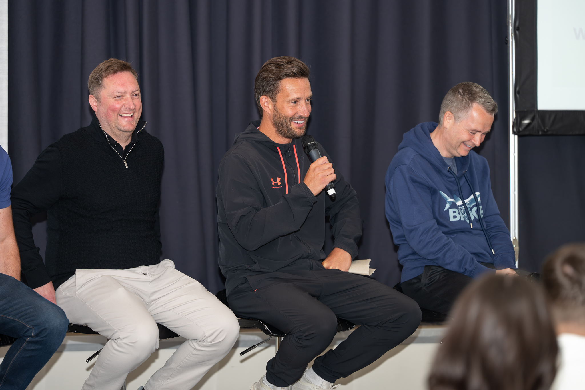Man hosting a talk at Carden Park