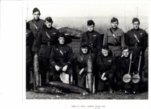 Doug Hall’s grandfather James G. Hall, front row center, became a pilot during World War I.