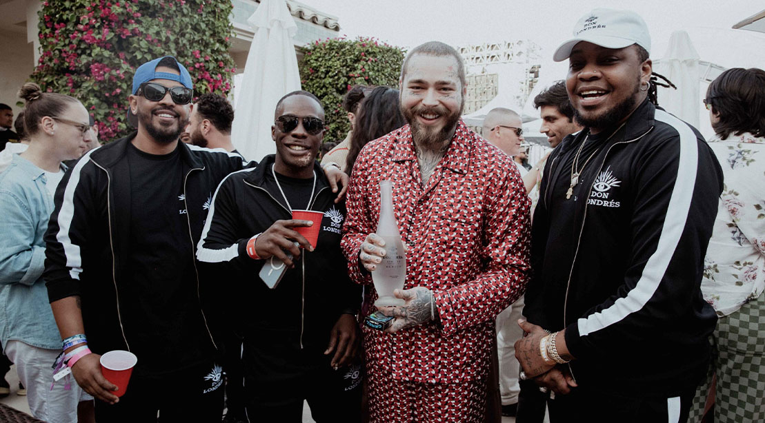 Dre London with hip hop artist Post Malone