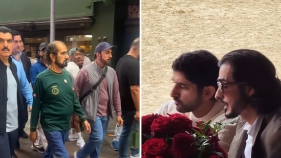 Dubai ruler Sheikh Mohammed bin Rashid Al Maktoum (L) and Crown Prince Sheikh Hamdan bin Mohammed bin Rashid Al Maktoum (R). (Screengrab (X))