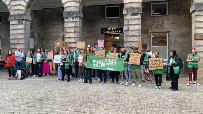 A report completed by the Scottish tenants and community union found that the range of powers available to Edinburgh Council to penalise landlords in breach of regulations are being underutilised. pix posted publicly