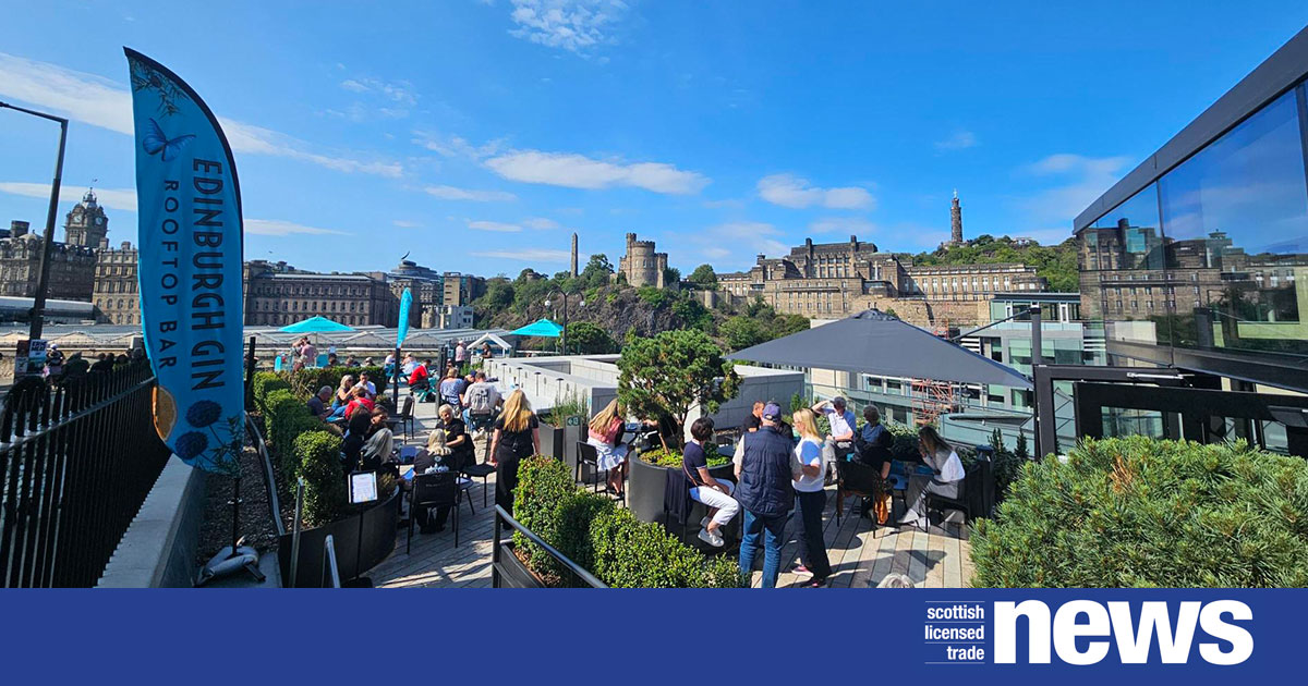 Edinburgh Gin Distillery opens up its new rooftop terrace bar