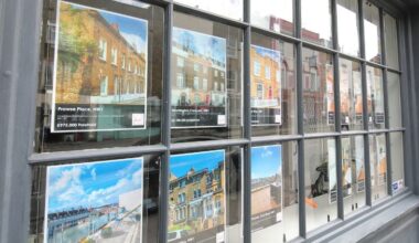 Estate agent window - property market supply and demand