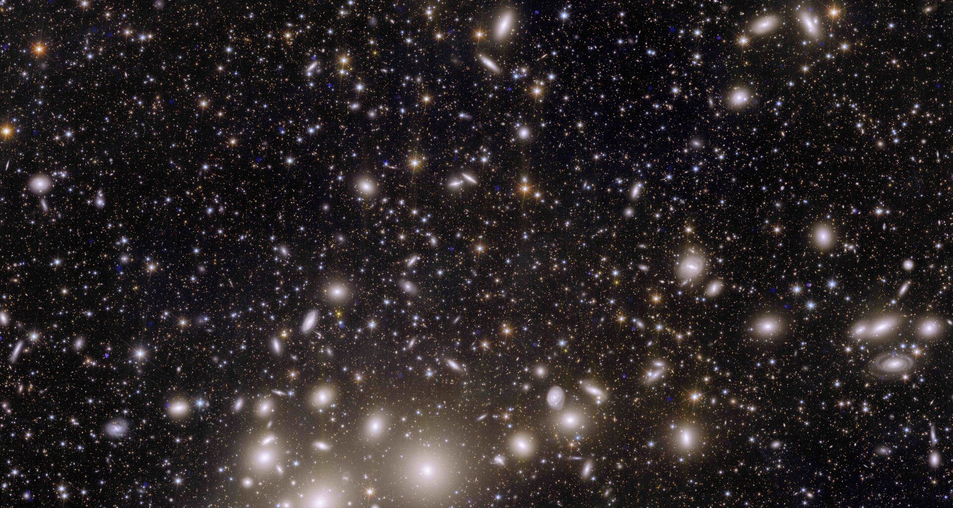 This square astronomical image shows thousands of galaxies across the black expanse of space. Credit: ESA/Euclid Consortium/NASA/CEA Paris-Saclay