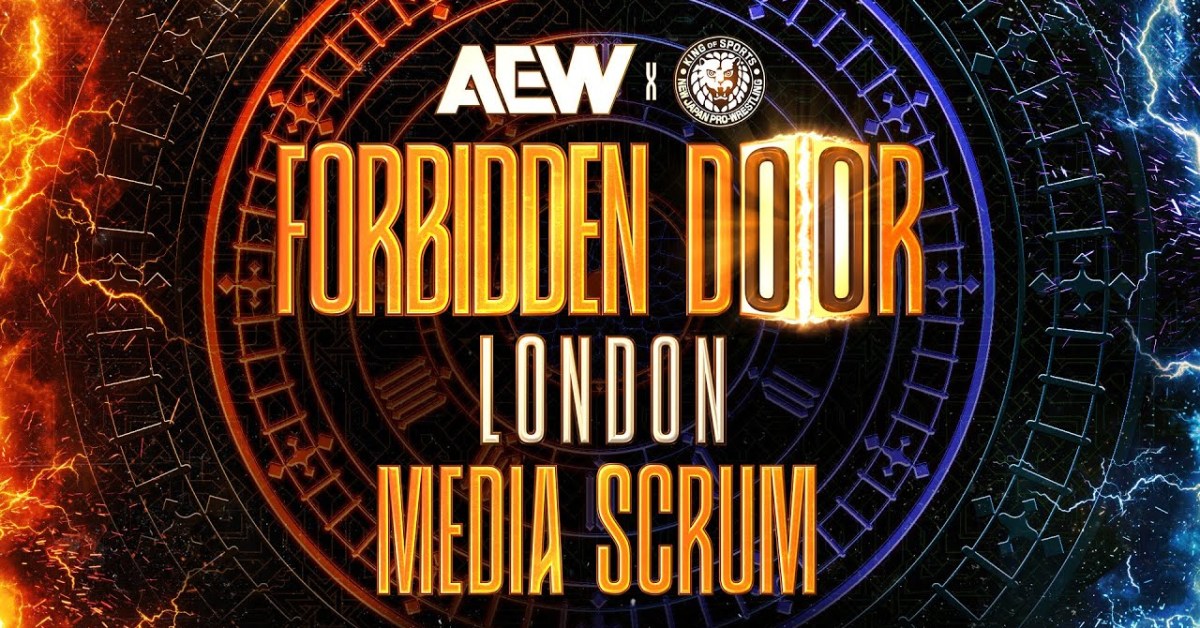 Watch the AEW x NJPW Forbidden Door London media scrum